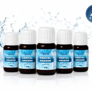 Anis Kristal Anason Aroması 5 x 50 ML | Premium Gıda Aroması | 5'li Avantaj Paketi