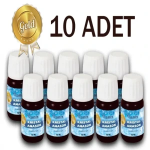 Anis Gold Kristal Anason Aroma 50 Ml. x 10 Adet 