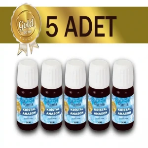 Anis Gold Kristal Anason Aroması 20 Ml x 5 Adet 